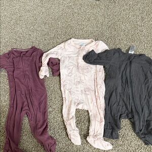 Three soft onesies 0-3 months